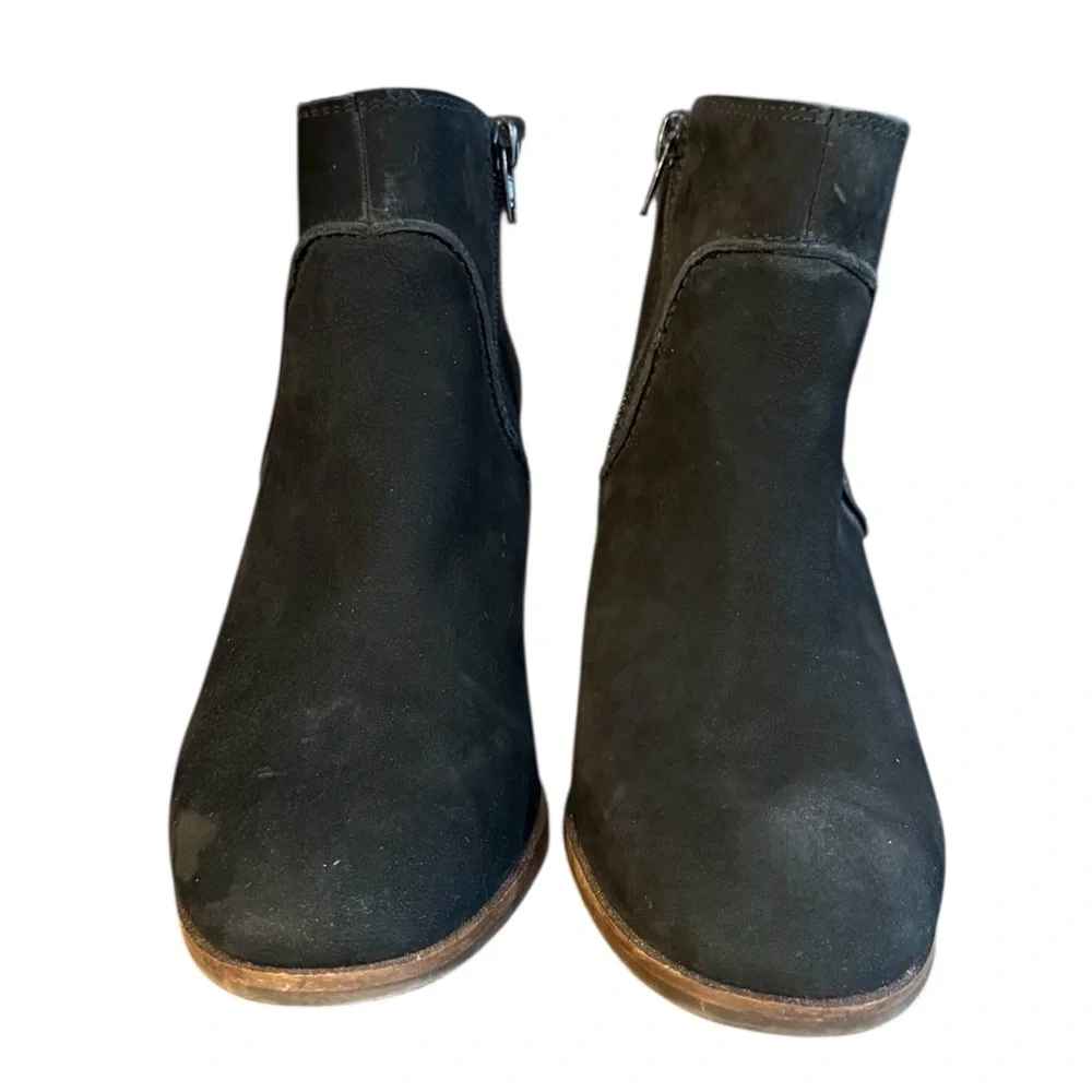 Lucky Brand Zanta Black Wedge Ankle Booties Women’s Size 7 - Picture 4 of 9